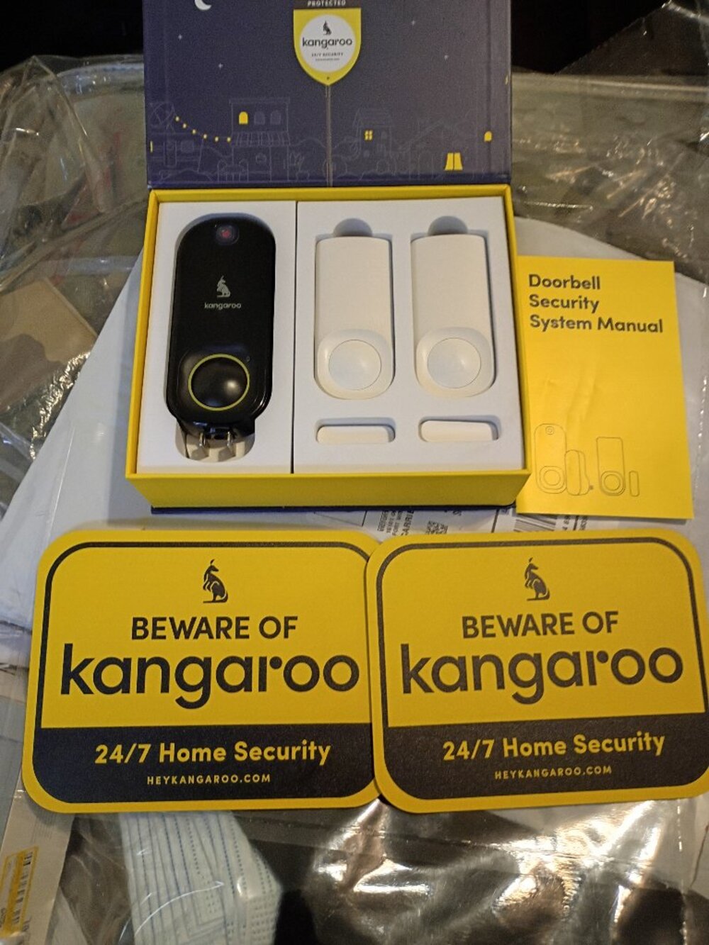 Kangaroo Wifi Security Doorbell Kit Bundle (grade A)